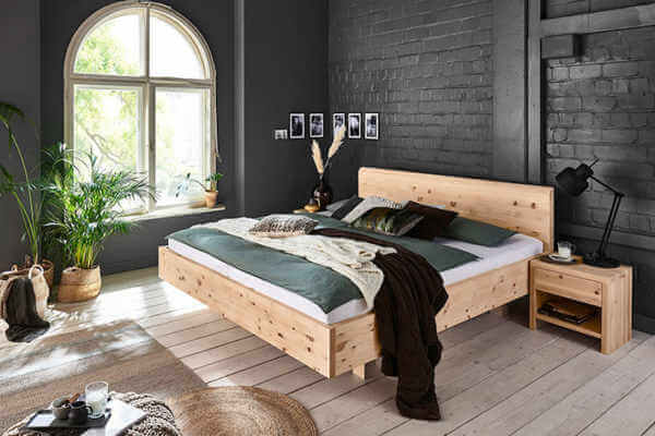Zirbenbett Wien vollmassiv