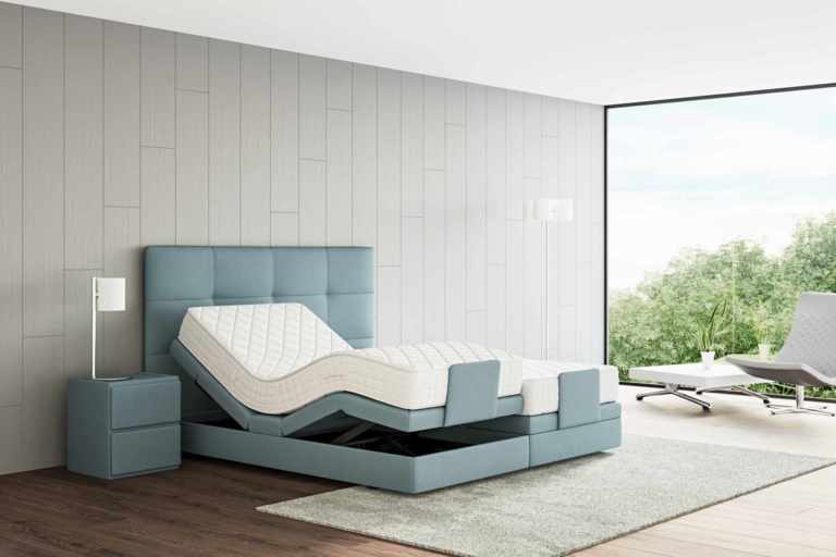 Boxspringbett mit Verstellung zum Sitzen